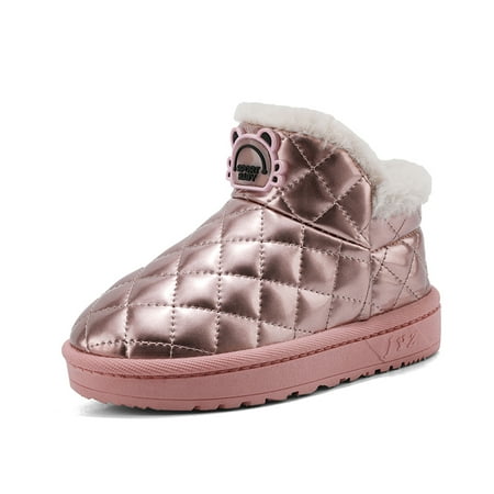 Kids Boys Girls Snow Boots Ankle Booties Slip On Waterproof Faux Fur Lined for Children Outdoor Winter Shoes
Kids Boys Girls Snow Boots Ankle Booties Slip On Waterproof Faux Fur Lined for Children Outdoor Winter Shoes