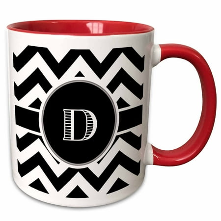 3dRose Black and white chevron monogram initial D - Two Tone Red Mug 11-ounce
3dRose Black and white chevron monogram initial D - Two Tone Red Mug 11-ounce