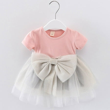 Tking Fashion Toddler Kid Baby Girls Solid Bow Paillette Dress Tulle Princess Party Dress Pink 100
Tking Fashion Toddler Kid Baby Girls Solid Bow Paillette Dress Tulle Princess Party Dress Pink 100