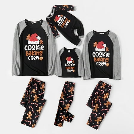 PatPat Christmas Family Matching Raglan Pajamas Set Long Sleeve Letter Print Nightshirt with Gingerbread Man Sleepwear Bottom Pjs Holiday Xmas Lounge Set and Baby Jumpsuit(Flame Resistant)
PatPat Christmas Family Matching Raglan Pajamas Set Long Sleeve Letter Print Nightshirt with Gingerbread Man Sleepwear Bottom Pjs Holiday Xmas Lounge Set and Baby Jumpsuit(Flame Resistant)