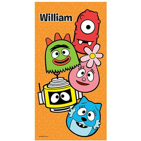 Personalized Yo Gabba Gabba! Big Faces Beach Towel