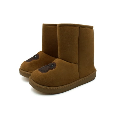 LAVRA Girl s Faux Fur Boots Kids Glitter Snow Booties