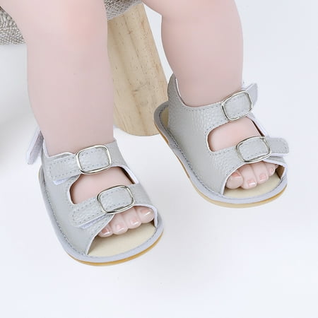 Baby Girls Boys Breathable Sandals Soft Non-Slip Rubber Sole Flat Walking Shoes