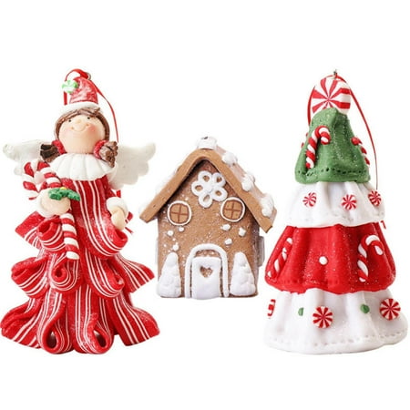 Christmas Soft Clay Pendant | Clay Christmas Ornaments | Candy Cane Ornaments For Christmas Tree 1Pc Unique Tree / Angel / Small House Pendant
Christmas Soft Clay Pendant | Clay Christmas Ornaments | Candy Cane Ornaments For Christmas Tree 1Pc Unique Tree / Angel / Small House Pendant