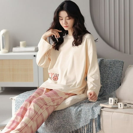 CoCopeaunt Spring and autumn daily ladies long-sleeved cute cotton pajamas female sets of sweet home wear set pajamas pjamas for women
CoCopeaunt Spring and autumn daily ladies long-sleeved cute cotton pajamas female sets of sweet home wear set pajamas pjamas for women