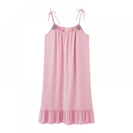 Nightgown Women Cute Sleepwear Soft Spaghetti Strap Nightdress Sleeveless Chemise Ruffle Sleep Shirt
Nightgown Women Cute Sleepwear Soft Spaghetti Strap Nightdress Sleeveless Chemise Ruffle Sleep Shirt