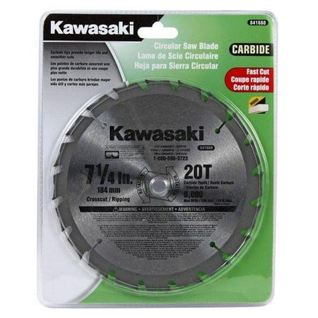 Kawasaki 841688 7-1\/4-In. Circular Saw Blade - 20T