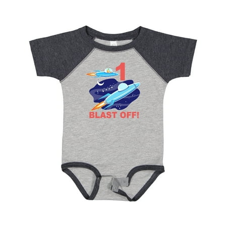 Inktastic Outer Space 1st Birthday Gift Baby Boy or Baby Girl Bodysuit