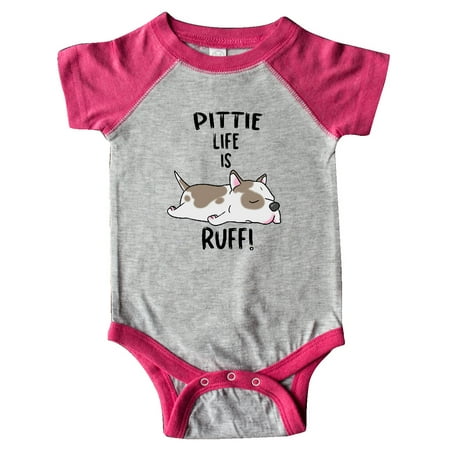 Inktastic Pittie Life is Ruff! Spotted Pit Bull Gift Baby Boy or Baby Girl Bodysuit
Inktastic Pittie Life is Ruff! Spotted Pit Bull Gift Baby Boy or Baby Girl Bodysuit