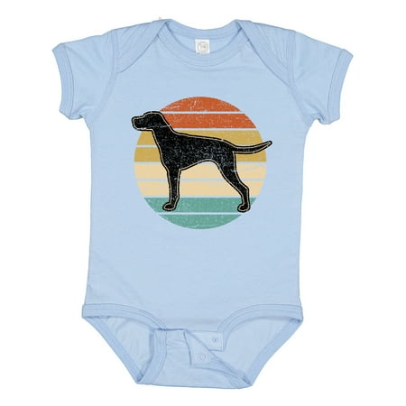 Inktastic Vizsla Dog Retro Sunset Gift Baby Boy or Baby Girl Bodysuit