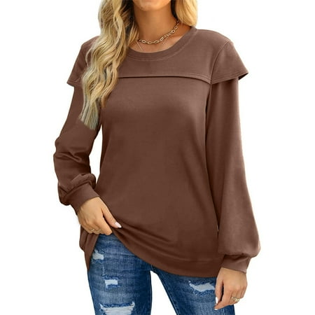 Zedker Fall Shirts for Women 2022 Winter Shirts for Women Women s Fashion Round Neck Solid Color Comfortable Loose T-Shirt Long Sleeves Blouse Casual Tops
Zedker Fall Shirts for Women 2022 Winter Shirts for Women Women s Fashion Round Neck Solid Color Comfortable Loose T-Shirt Long Sleeves Blouse Casual Tops