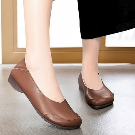 Cathalem Fashion Four Seasons Women Casual Shoes Flat Soles Light Solid Color Slip On Comfortable Simple Womens Walking Sandals Brown 8.5
Cathalem Fashion Four Seasons Women Casual Shoes Flat Soles Light Solid Color Slip On Comfortable Simple Womens Walking Sandals Brown 8.5