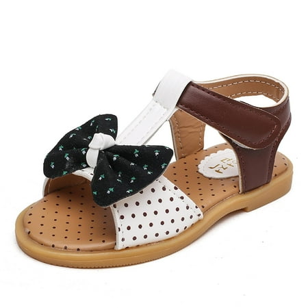 Saving Clearance! Kukoosong Toddler Sandals Children Girls Sandals Princess Bowknot Flat Bottom Color Blocking Beach Shoes White 24
Saving Clearance! Kukoosong Toddler Sandals Children Girls Sandals Princess Bowknot Flat Bottom Color Blocking Beach Shoes White 24