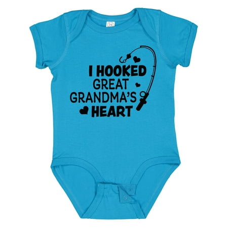 Inktastic I Hooked Great Grandma s Heart with Fishing Rod Gift Baby Boy or Baby Girl Bodysuit
Inktastic I Hooked Great Grandma s Heart with Fishing Rod Gift Baby Boy or Baby Girl Bodysuit