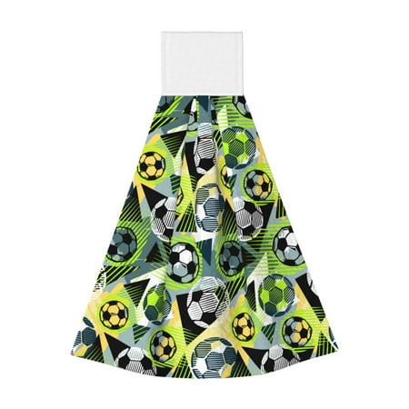 Disketp Football Doodle Hanging Kitchen Towel Tie Towels Tea Bar Dish Cloths Dry Towel for Laundry Room Decor (18*14in)
Disketp Football Doodle Hanging Kitchen Towel Tie Towels Tea Bar Dish Cloths Dry Towel for Laundry Room Decor (18*14in)