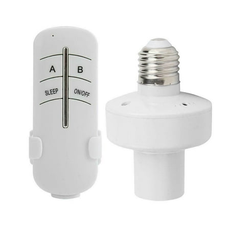 2Pcs E27 Remote Control Bulb Holder Wireless Light Holder Replacement E27 Remote Socket Home Screw Bulb Base Replacement 220V white 100*70mm
2Pcs E27 Remote Control Bulb Holder Wireless Light Holder Replacement E27 Remote Socket Home Screw Bulb Base Replacement 220V white 100*70mm