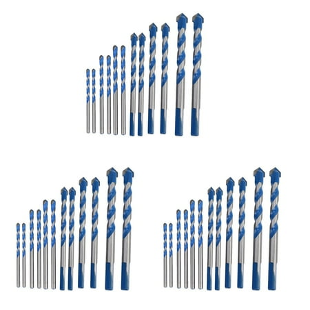 36 Pcs Masonry Drill Bits Set 3mm to 12mm Carbide Twist Tips for WALL BRICK CEMENT CONCRETE GLASS WOOD)
36 Pcs Masonry Drill Bits Set 3mm to 12mm Carbide Twist Tips for WALL BRICK CEMENT CONCRETE GLASS WOOD)