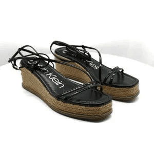 Calvin Klein Women s Neve Strappy Espadrille Wedge Sandals