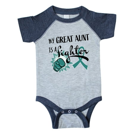 Inktastic Ovarian Cancer Awareness My Great Aunt is a Fighter Gift Baby Boy or Baby Girl Bodysuit
Inktastic Ovarian Cancer Awareness My Great Aunt is a Fighter Gift Baby Boy or Baby Girl Bodysuit