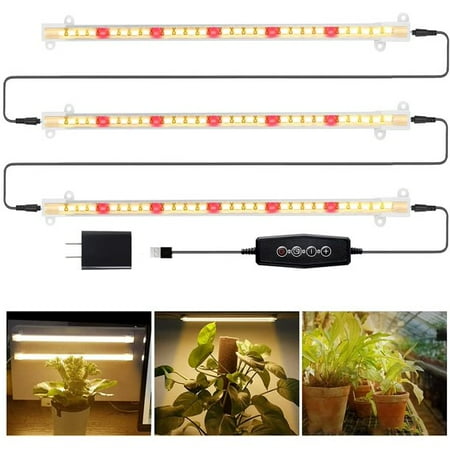 YEOLEH Grow Light Strip for Indoor Plant Full Spectrum 3500K Plant Light 90LED with Timer for Seedlings Shelves
YEOLEH Grow Light Strip for Indoor Plant Full Spectrum 3500K Plant Light 90LED with Timer for Seedlings Shelves