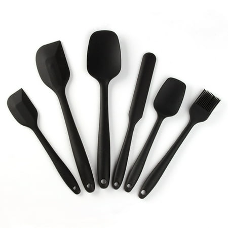 6Pcs Silicone Spatulas Set Heat Resistant Non-stick Baking Utensils Sets for Cooking Baking Mixing Kitchen Supply Black
6Pcs Silicone Spatulas Set Heat Resistant Non-stick Baking Utensils Sets for Cooking Baking Mixing Kitchen Supply Black