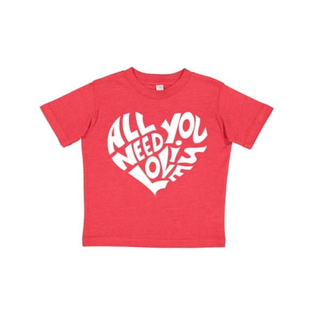 Inktastic All You Need is Love White Heart Shape Gift Toddler Boy or Toddler Girl T-Shirt
Inktastic All You Need is Love White Heart Shape Gift Toddler Boy or Toddler Girl T-Shirt