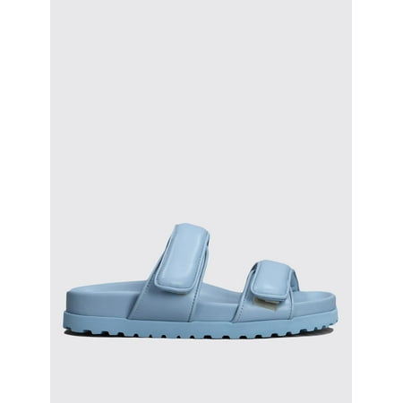 Gia Borghini Flat Sandals Woman Blue Woman