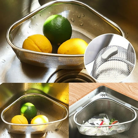Durable Stainless Steel Colander Strainer Basket High Performance Strain Drain Rinse Fruits Vegetables Triangle Standing
Durable Stainless Steel Colander Strainer Basket High Performance Strain Drain Rinse Fruits Vegetables Triangle Standing