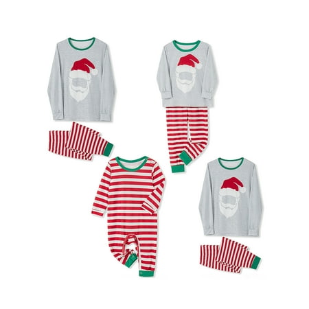 AMILIEe Matching Christmas Pajamas for Family or Couples Santa Claus Set