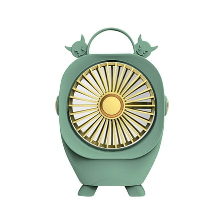 2023 Portable Soft And Cute Desktop Desktop Two Speed High Wind Charging Fan Dormitory Silent And Compact Fan
