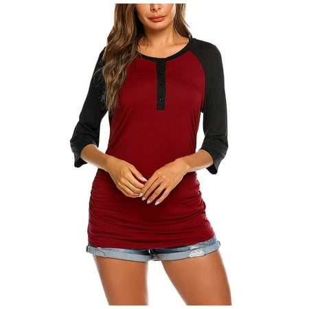 HGWXX7 Maternity Clothing Women Maternity 3/4 Sleeve Solid Color Nursing Tops T-shirt For Breastfeeding 
HGWXX7 Maternity Clothing Women Maternity 3/4 Sleeve Solid Color Nursing Tops T-shirt For Breastfeeding