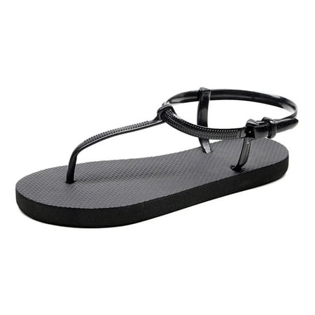 Mortilo Fashion Summer Women Slippers Rhinestone Strap Flat Open Toe Solid Color Casual PVC Accessory Black
Mortilo Fashion Summer Women Slippers Rhinestone Strap Flat Open Toe Solid Color Casual PVC Accessory Black