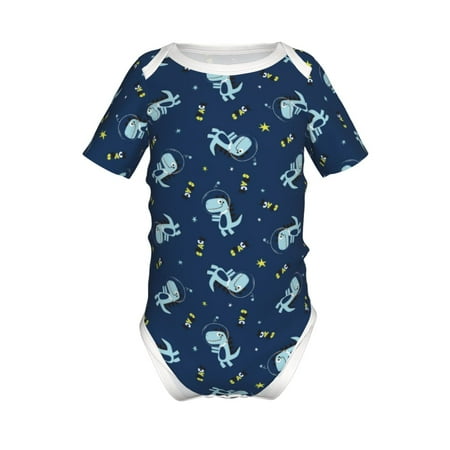 Lukts Space Dinosaur Print Baby Short Sleeve Romper Onesie for Newborn Baby Boys and Girls-9M 
Lukts Space Dinosaur Print Baby Short Sleeve Romper Onesie for Newborn Baby Boys and Girls-9M