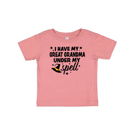 Inktastic I Have My Great Grandma Under My Spell with Cute Witch Hat Gift Baby Boy or Baby Girl T-Shirt
Inktastic I Have My Great Grandma Under My Spell with Cute Witch Hat Gift Baby Boy or Baby Girl T-Shirt