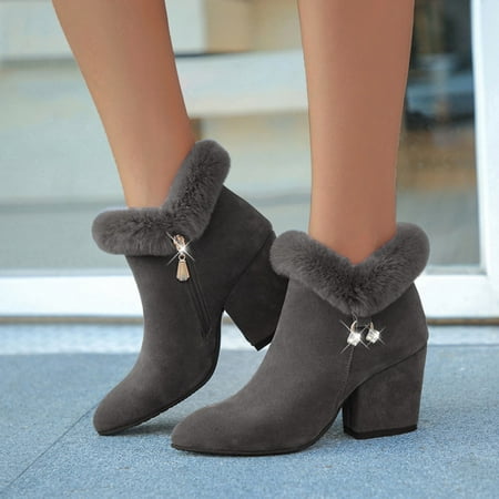 Gubotare Womens Boots Ankle Women Snow Boots Winter Shoes with Warm Slip On Boots for Women Waterproof Booties Comfortable Outdoor Anti Slip Shoes Gray 8.5
Gubotare Womens Boots Ankle Women Snow Boots Winter Shoes with Warm Slip On Boots for Women Waterproof Booties Comfortable Outdoor Anti Slip Shoes Gray 8.5