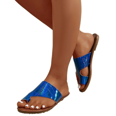 PU Leather Flat Sandals for Womens Comfy Orthopedic Bunion Corrector Sandal Casual Soft Ring Toe Retro Bohemian Thong Beach Shoes
PU Leather Flat Sandals for Womens Comfy Orthopedic Bunion Corrector Sandal Casual Soft Ring Toe Retro Bohemian Thong Beach Shoes