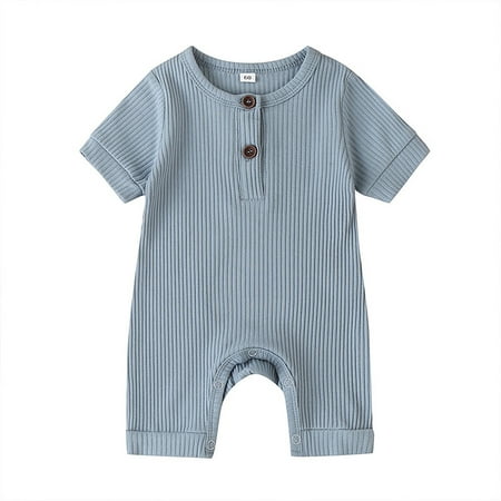 KAOU Toddlers Romper Ribbed Breathable Cotton Short Sleeve Baby Onesies for Birthday Party
KAOU Toddlers Romper Ribbed Breathable Cotton Short Sleeve Baby Onesies for Birthday Party