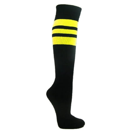 Couver Superior Quality Black Triple Stripes Baseball Softball Multi-Sport Knee High Socks Bright Yellow Medium
Couver Superior Quality Black Triple Stripes Baseball Softball Multi-Sport Knee High Socks Bright Yellow Medium