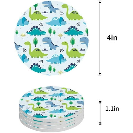 KXMDXA Dinosaur Set of 8 Round Coaster for Drinks Absorbent Ceramic Stone Coasters Cup Mat with Cork Base for Home Kitchen Room Coffee Table Bar Decor
KXMDXA Dinosaur Set of 8 Round Coaster for Drinks Absorbent Ceramic Stone Coasters Cup Mat with Cork Base for Home Kitchen Room Coffee Table Bar Decor