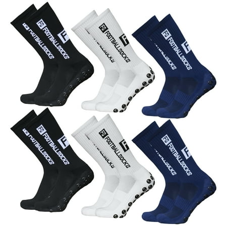 Tomshoo Outdoor Sports Running Socks Stretcy Socks Athletic Football Soccer Socks -Slip Socks with Grips