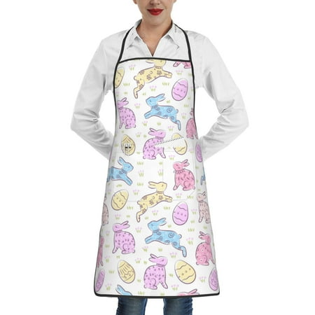 Easygdp Easter Colorful Rabbit Apron Waterdrop Resistant with 2 Pockets Oil Resistant Cooking Kitchen Chef Apron for Women Men
Easygdp Easter Colorful Rabbit Apron Waterdrop Resistant with 2 Pockets Oil Resistant Cooking Kitchen Chef Apron for Women Men
