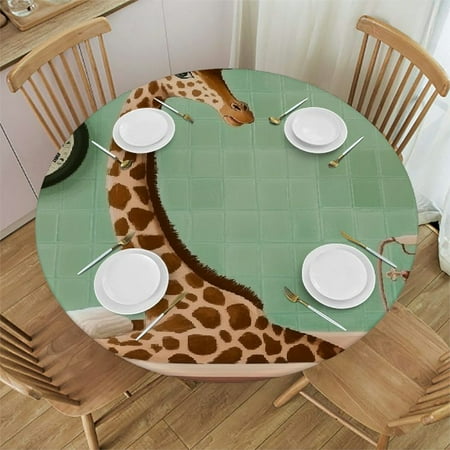 BCIIG Giraffe Theme Round Tablecloth Stain-Resistant Washable 100% Polyester Ideal for Indoor/Outdoor Restaurants Weddings Parties Full Width Single-Sided Printing 46 -50
BCIIG Giraffe Theme Round Tablecloth Stain-Resistant Washable 100% Polyester Ideal for Indoor/Outdoor Restaurants Weddings Parties Full Width Single-Sided Printing 46 -50
