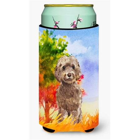 Fall Chocolate Labradoodle Tall Boy Beverage Insulator Hugger