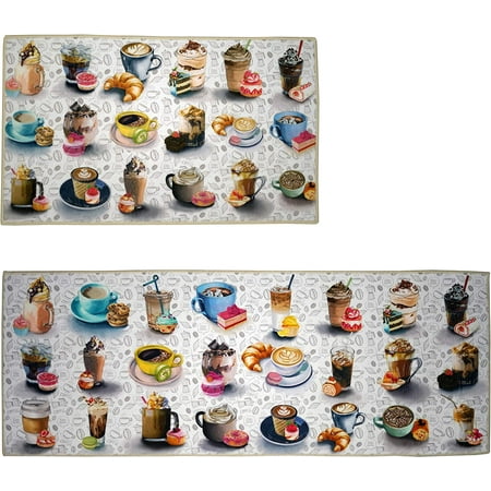 Cambpdkje Artistic and Colorful Kitchen Rugs Kitchen Mats for Floor Non Slip Kitchen Rugs and Kitchen Mat Set Farmhouse Kitchen Rugs and Mats Kitchen - Caffeine Dreams 2 Pieces - 30 x17 +47\u201dx17
Cambpdkje Artistic and Colorful Kitchen Rugs Kitchen Mats for Floor Non Slip Kitchen Rugs and Kitchen Mat Set Farmhouse Kitchen Rugs and Mats Kitchen - Caffeine Dreams 2 Pieces - 30 x17 +47\u201dx17