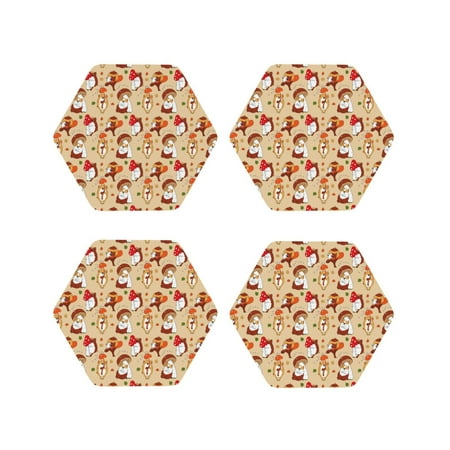 Kdxio Guinea Pigs And Mushrooms Funny Coasters 4 Pcs Leather Coasters Housewarming Gifts Protect Furniture from Water Marks Scratch and Damage
Kdxio Guinea Pigs And Mushrooms Funny Coasters 4 Pcs Leather Coasters Housewarming Gifts Protect Furniture from Water Marks Scratch and Damage