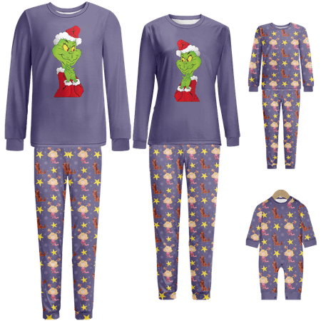 FUNIER Holiday Family Matching Christmas Pajamas Sets Christmas Grinch Printed Sizes for Adult-Kids-Baby-Pet 2-Piece Top and Pants Bodysuits Xmas PJS Sleepwear
FUNIER Holiday Family Matching Christmas Pajamas Sets Christmas Grinch Printed Sizes for Adult-Kids-Baby-Pet 2-Piece Top and Pants Bodysuits Xmas PJS Sleepwear