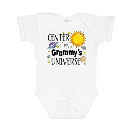 Inktastic Center of My Grammy s Universe Gift Baby Boy or Baby Girl Bodysuit