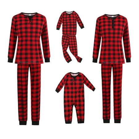Family Matching Outfits Christmas Pajamas Set Plaid Xmas Sleepwear Homewear PJ for Baby Kids Mom Dad
Family Matching Outfits Christmas Pajamas Set Plaid Xmas Sleepwear Homewear PJ for Baby Kids Mom Dad