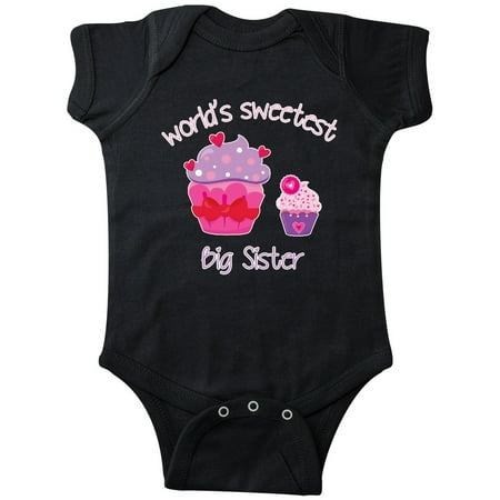 Inktastic World s Sweetest Big Sister Gift Baby Girl Bodysuit