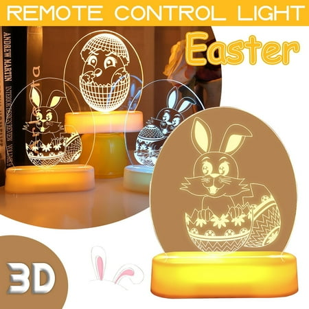 NGTEVOOS Clearance Led Color Lights Easter Bunny Room Decorations 3d Decoration Lights
NGTEVOOS Clearance Led Color Lights Easter Bunny Room Decorations 3d Decoration Lights
